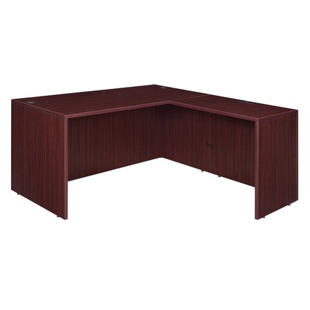 Regency L Shaped Desk L-Desk Shell, 30" D X 29" H, 66" W X Melamine Laminate, Mahogany LLDS663047MH